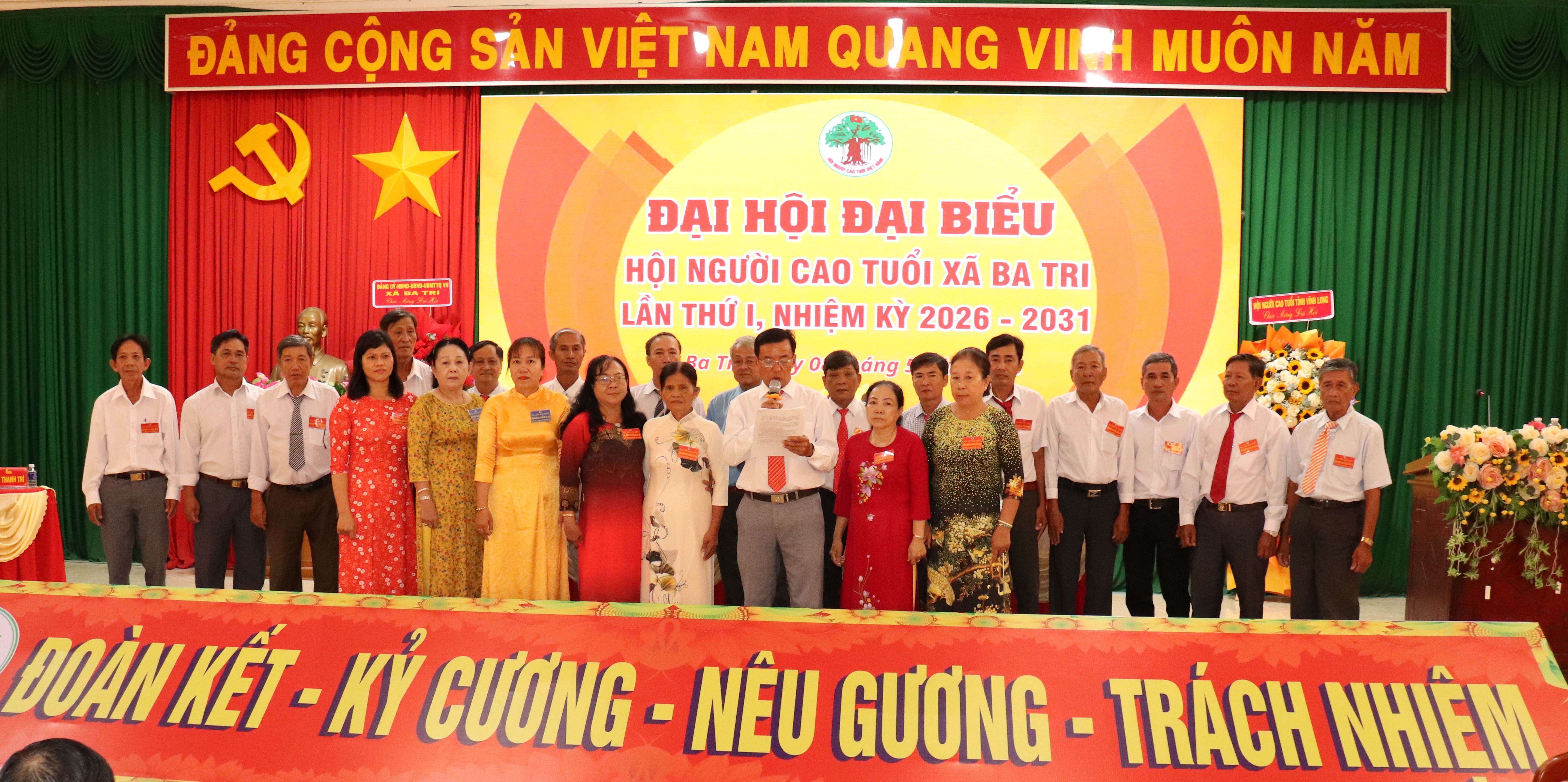 Đại hội đại biểu Hội Người cao tuổi xã Ba Tri lần thứ I, nhiệm kỳ 2026-2031