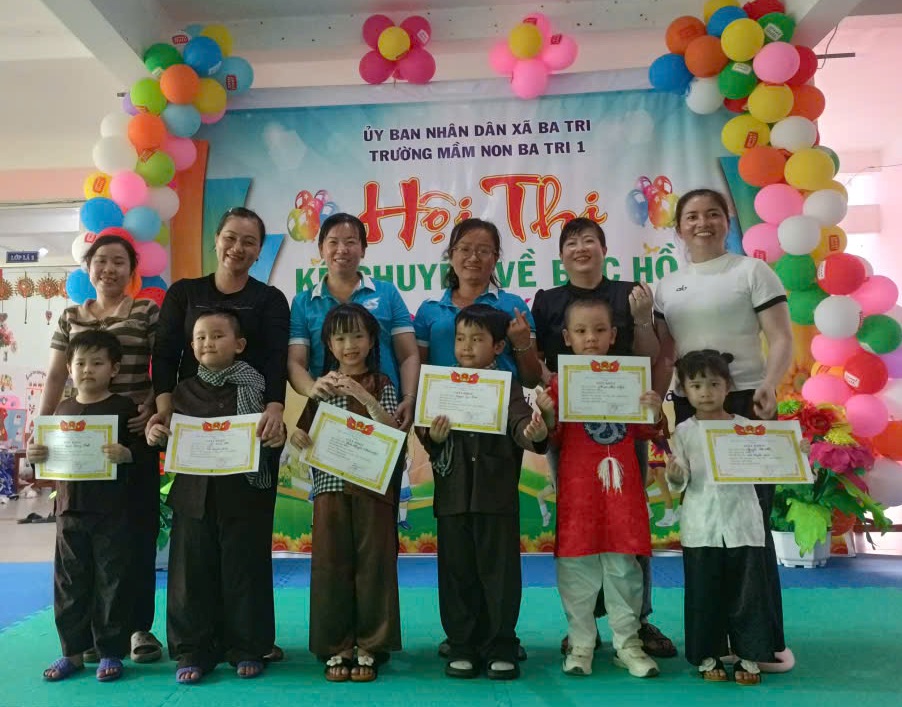 Trường Mầm non Ba Tri 1 với Hội thi “Kể chuyện về Bác Hồ và Aerobic cấp trường