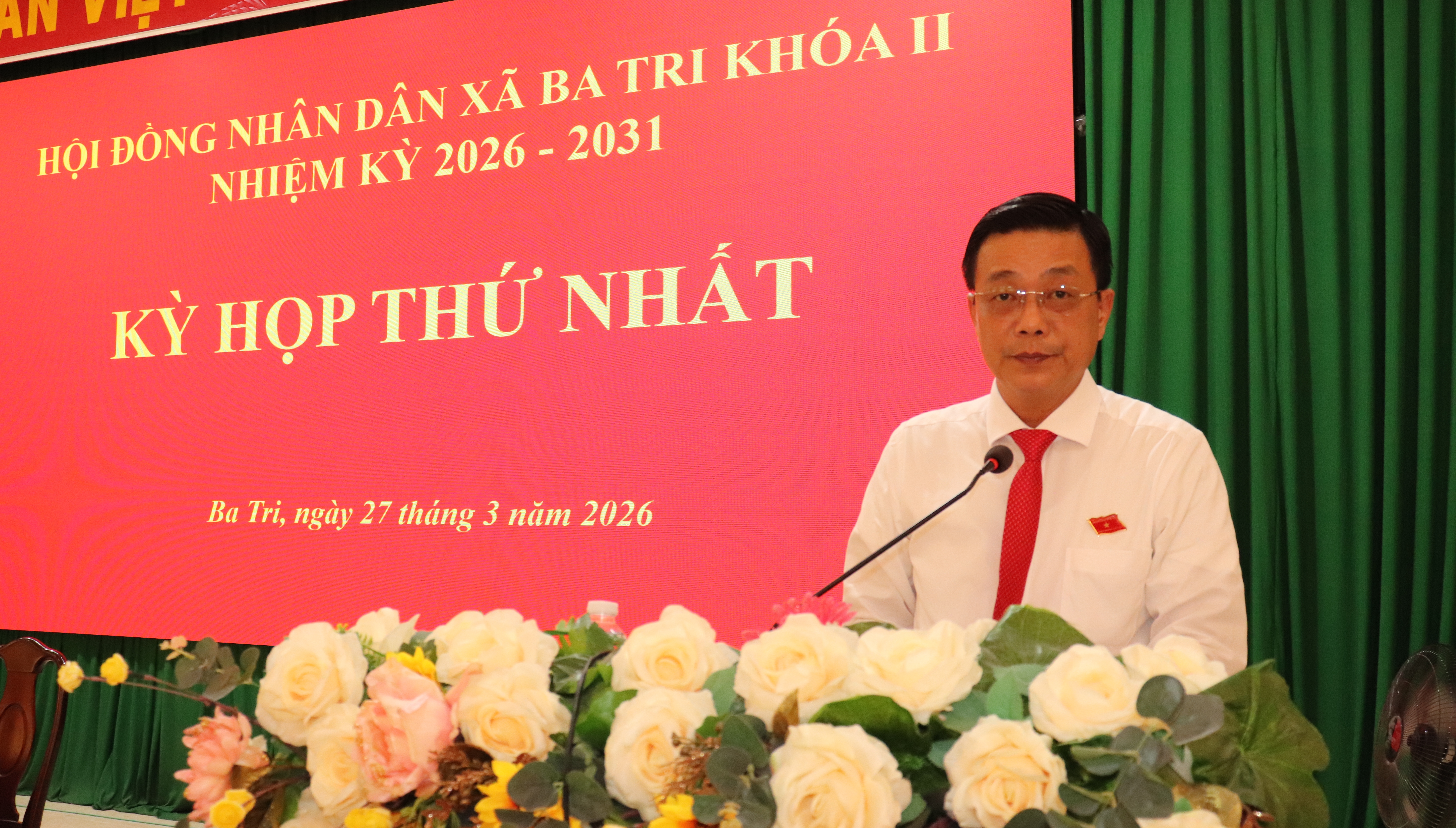 Kỳ họp thứ Nhất HĐND xã Ba Tri khóa II, nhiệm kỳ 2026-2031, kiện toàn nhân sự, bầu các chức danh chủ chốt HĐND, UBND xã