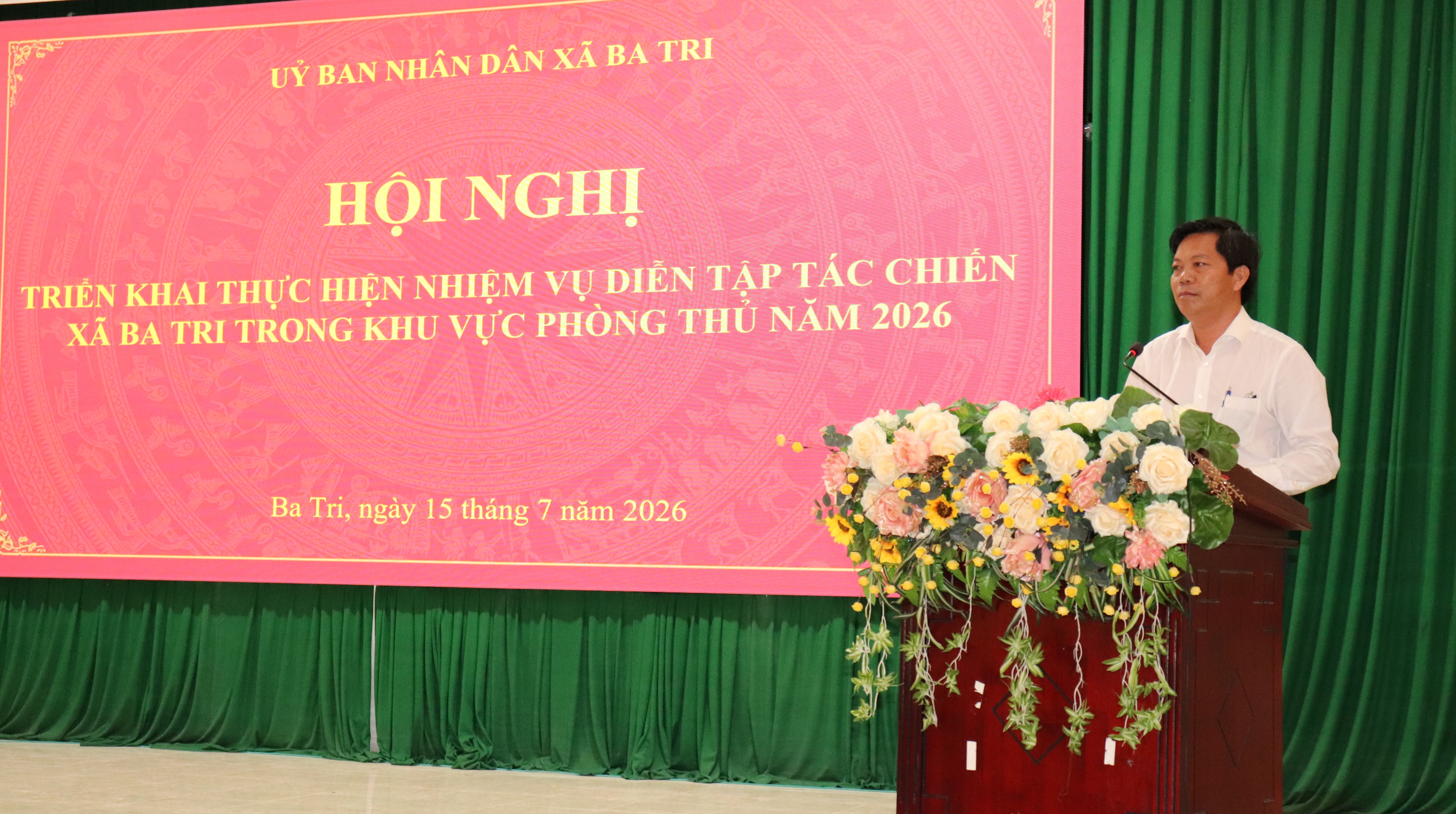 Ba Tri triển khai Kế hoạch thực hiện nhiệm vụ diễn tập tác chiến trong khu vực phòng thủ năm 2026