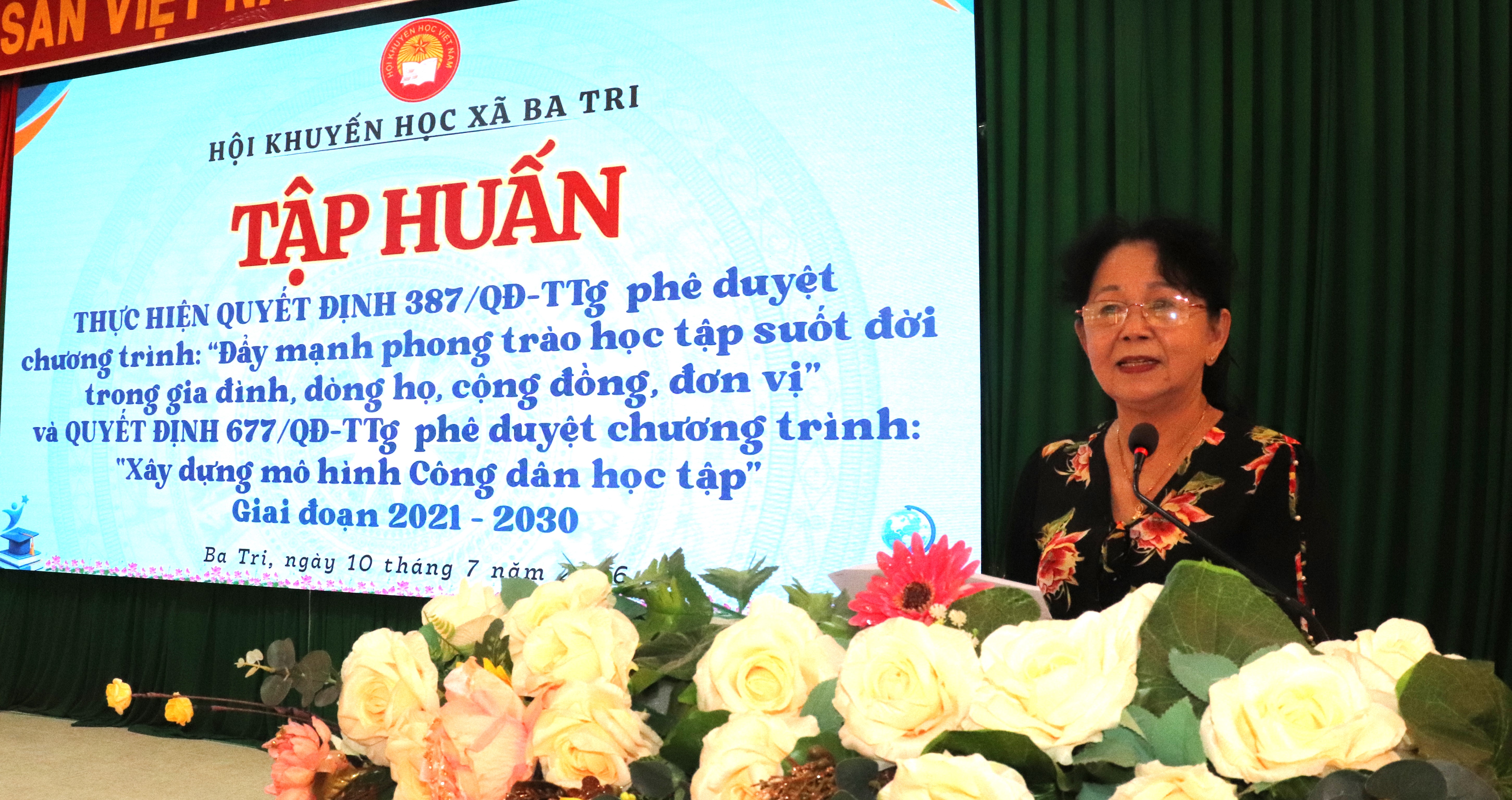 Tập huấn xây dựng Phong trào học tập suốt đời và mô hình “Công dân học tập”