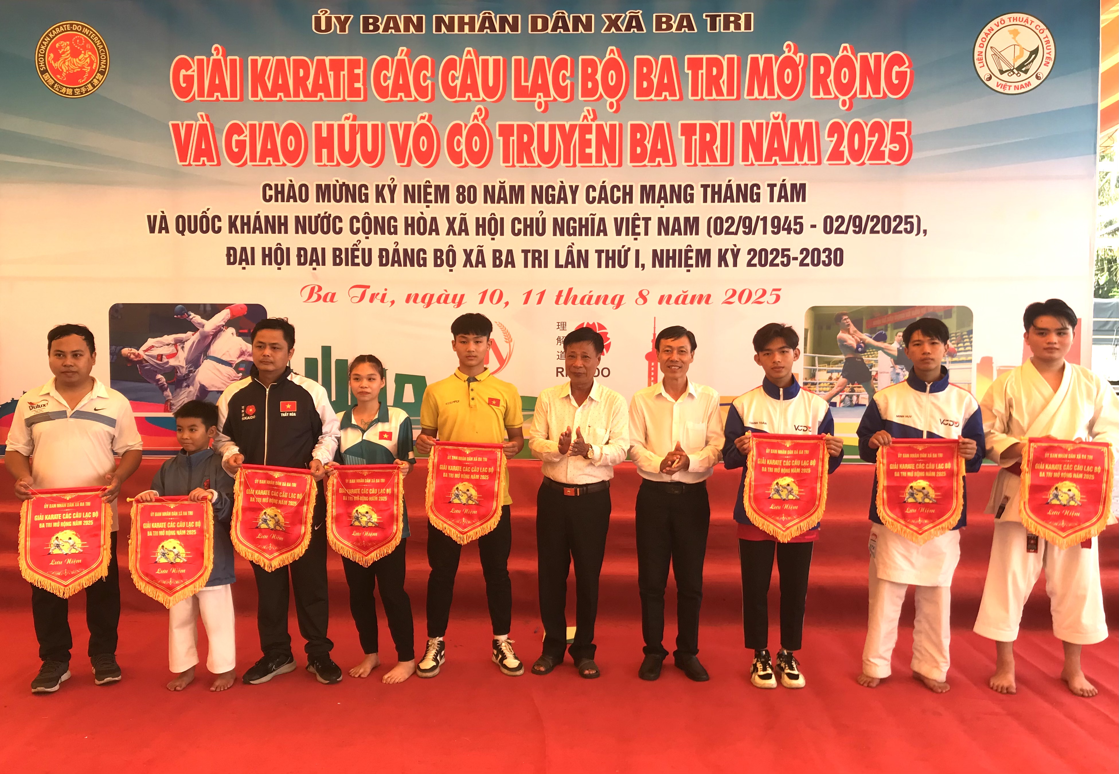 Giải Karate, võ cổ truyền chào mừng Đại hội Đảng các cấp 