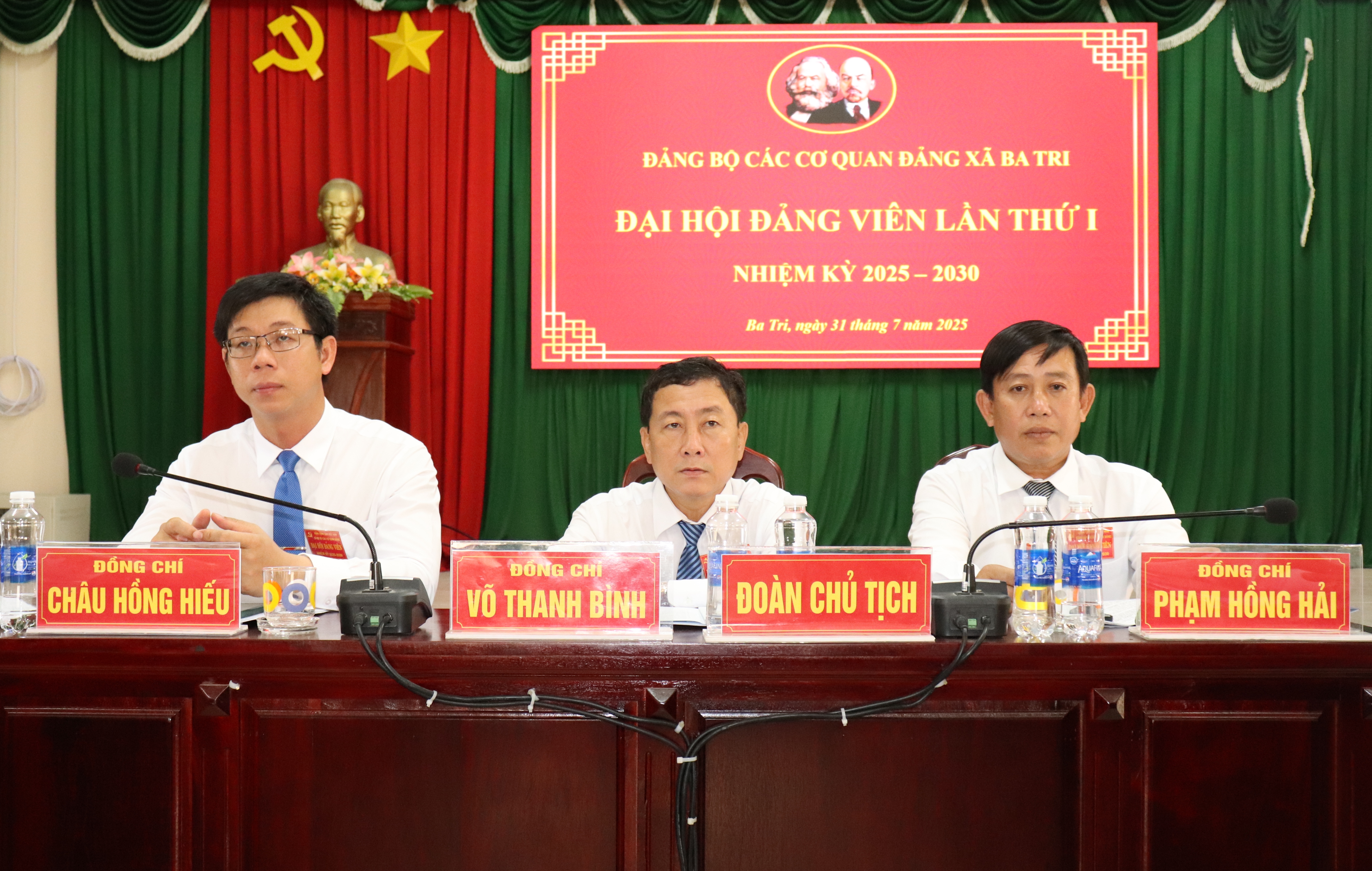 Đại hội đảng viên Đảng bộ các cơ quan Đảng xã Ba Tri lần thứ I, nhiệm kỳ 2025-2030.