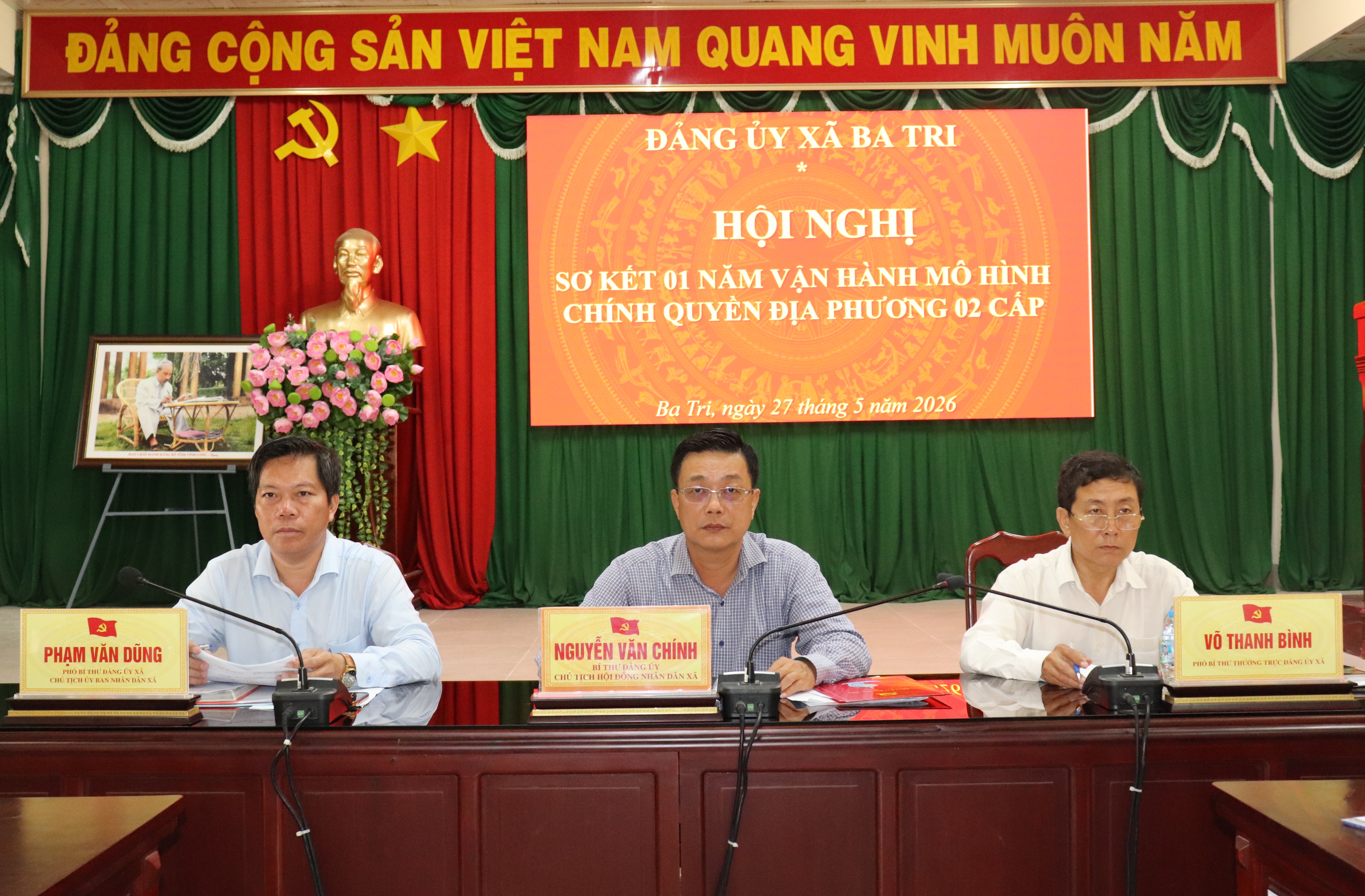 Ba Tri sơ kết 1 năm vận hành mô hình chính quyền địa phương 2 cấp