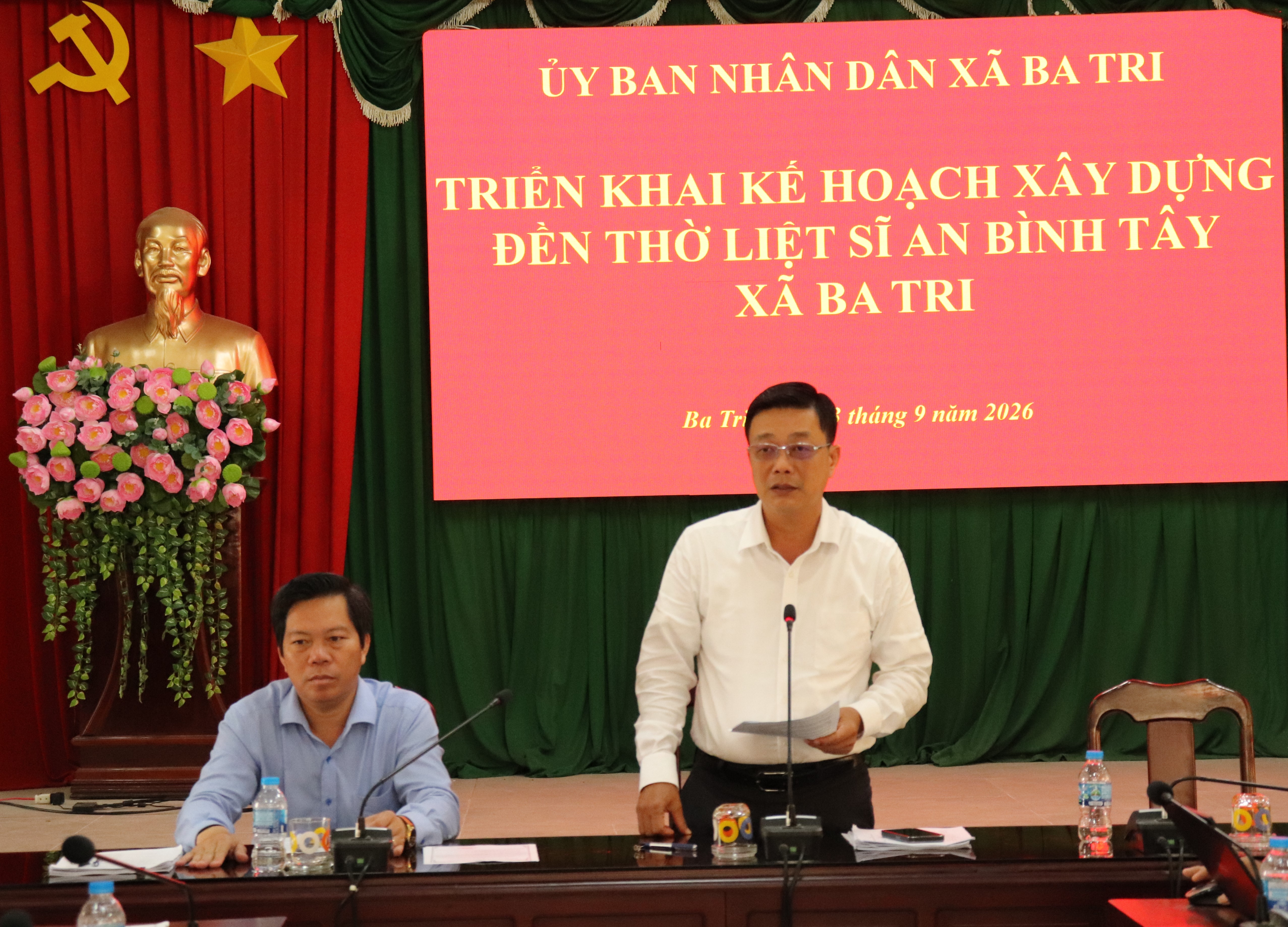 Xã Ba Tri xây dựng mới Đền thờ Liệt sĩ An Bình Tây