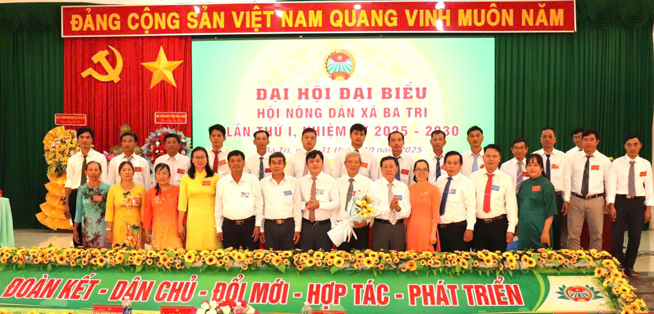 Đại hội đại biểu Hội Nông dân xã Ba Tri lần thứ I, nhiệm kỳ 2025-2030