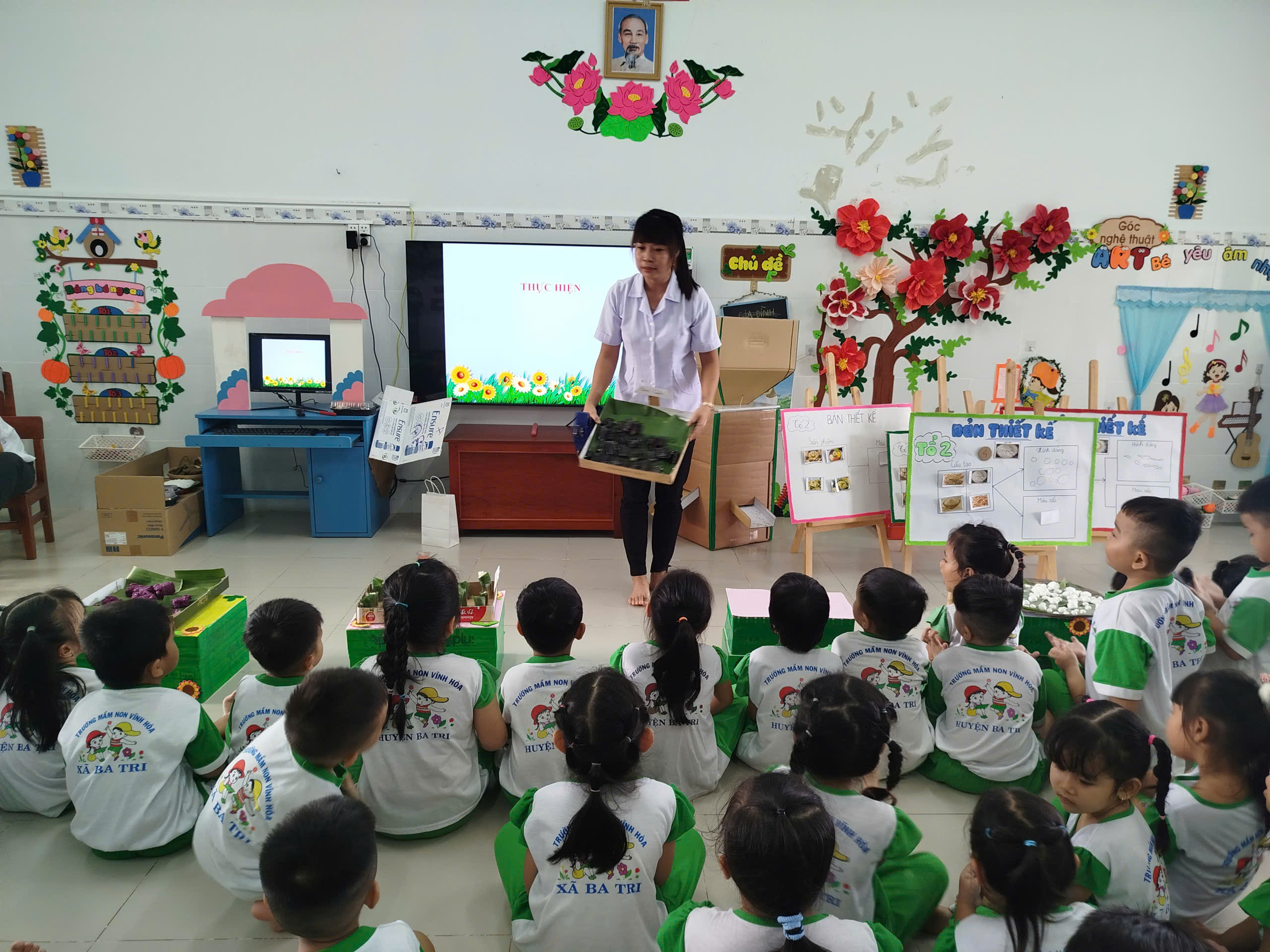 Trường Mầm non Vĩnh Hòa tổ chức sinh hoạt chuyên môn ứng dụng STEAM trong trường học 