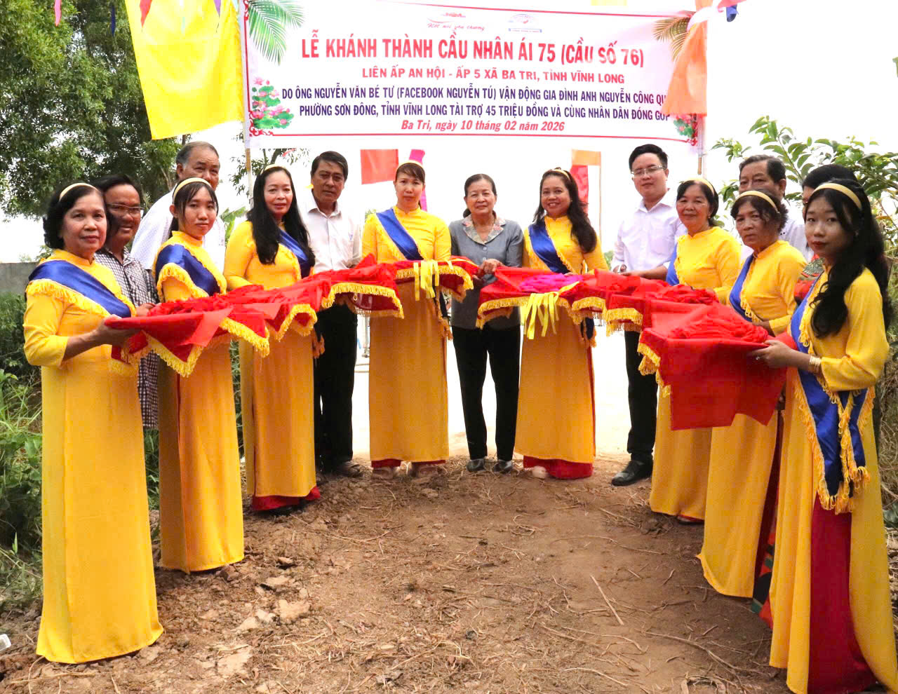 Khánh thành cầu nông thôn Nhân Ái 75