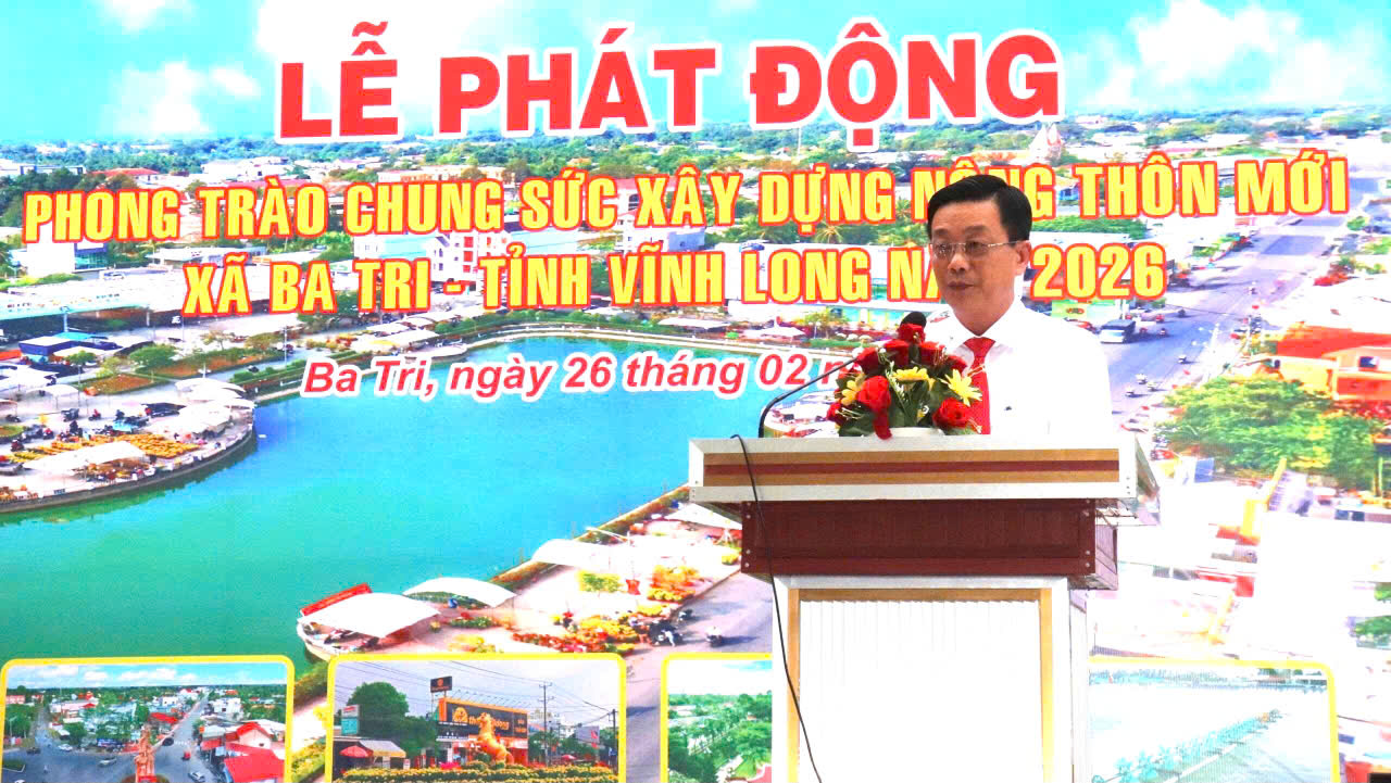 Ba Tri – Lễ phát động Phong trào chung sức xây dựng nông thôn mới năm 2026
