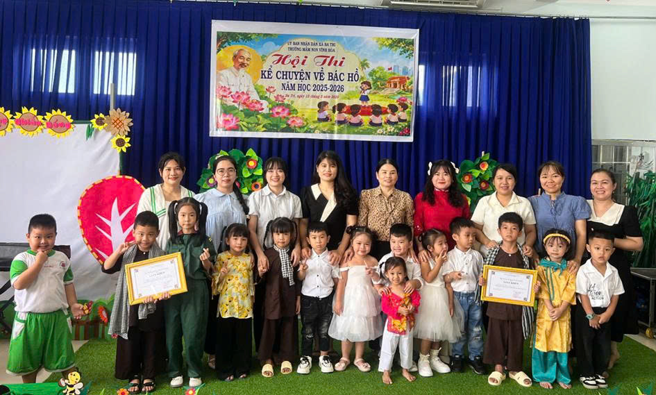 Trường Mầm non Vĩnh Hòa với Hội thi “Kể chuyện về Bác Hồ”

