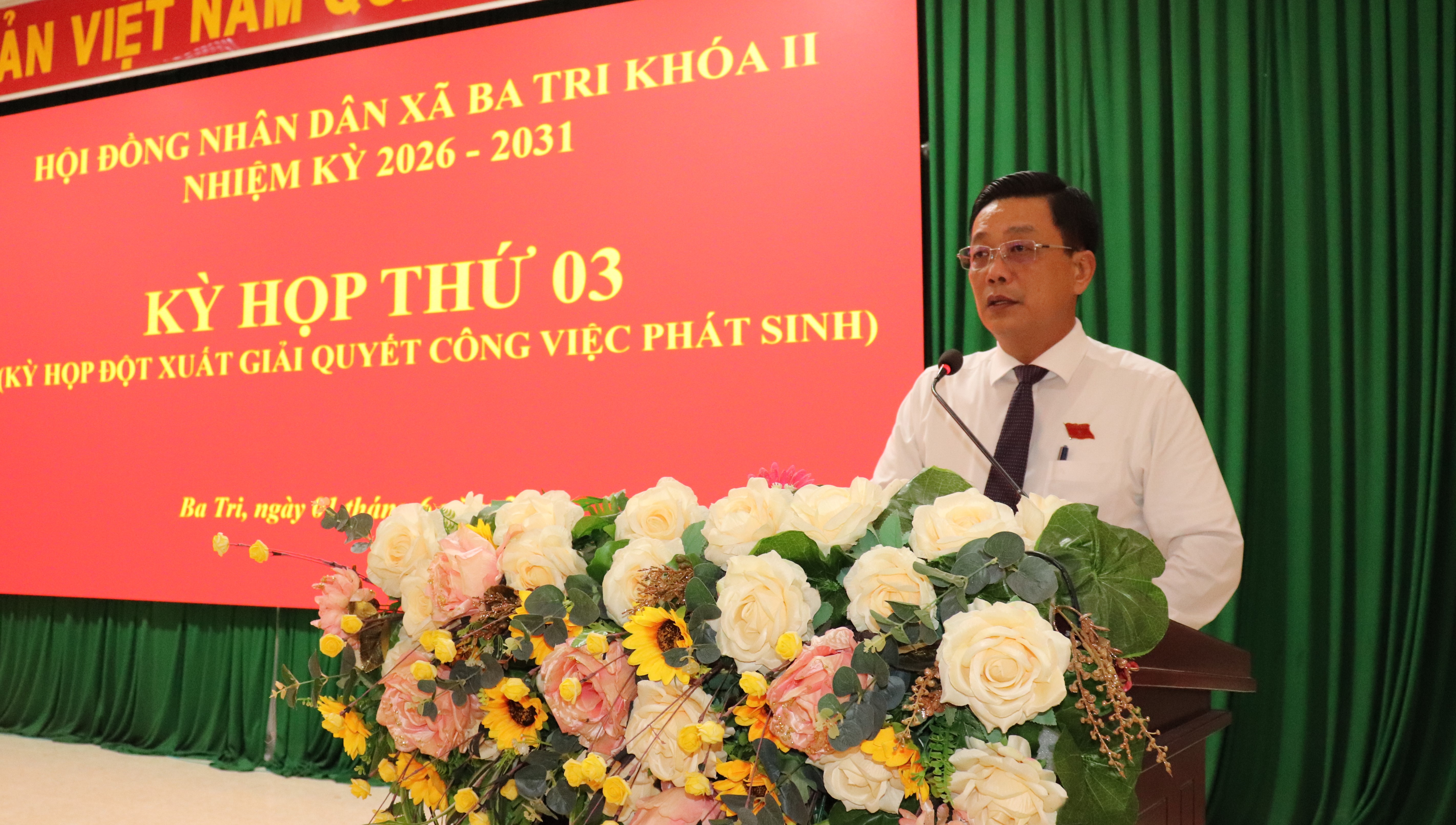 HDND xã Ba Tri thông qua Nghị quyết tán thành chủ trương thành lập phường Ba Tri

