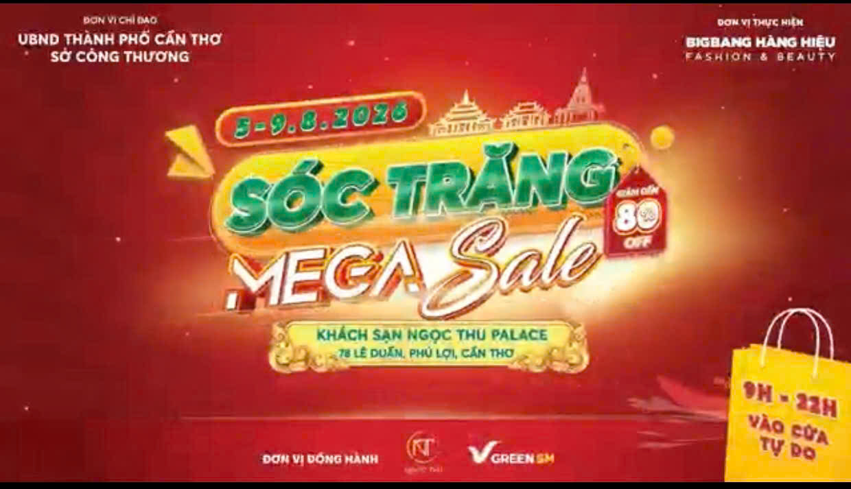 Tuyên truyền, giới thiệu về Sự kiện khuyến mại hàng hiệu “Sóc Trăng Mega Sale”